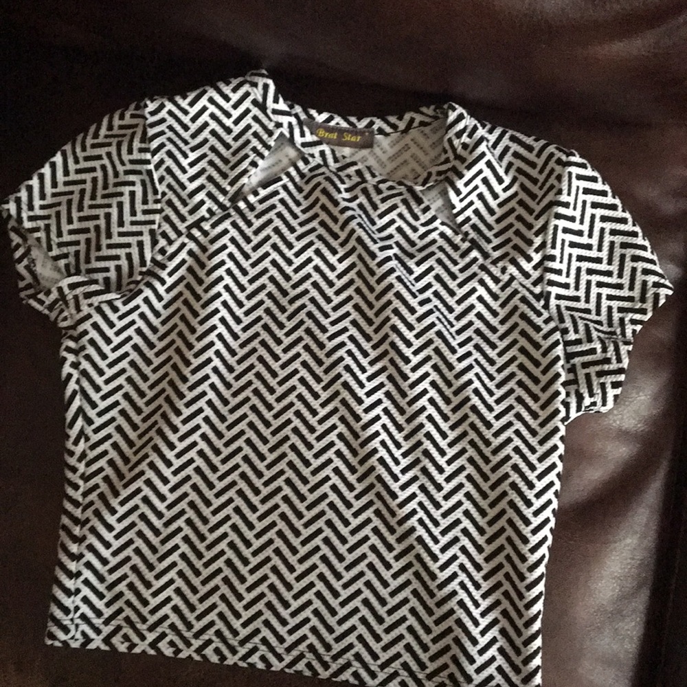 Black and white shirt